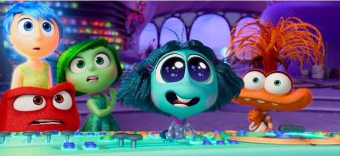 Personagens de Divertida Mente 2 em imagem de divulgação Disney e Pixar